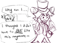 1/2 of a comic by Wybie of a hypothetical outcome of the Rat God double 3-stock.