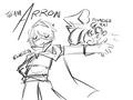 Art by Wybie of Velveeta and Thunderrat.