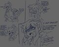 Furuya privately confronting Planos after the reveal of FP tokens being souls, by Pony.