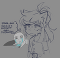 Doodle of Furuya wishing not to be Plot Relevant, this time, by Pony.