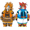 Art by Leos of Ray and Spark.