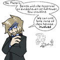 Weatherman contemplates potential threats, by Leos.